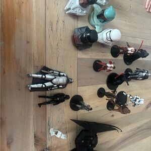 Star Wars Action Figures Set - Black, White, Red